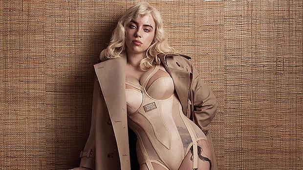 Billie Eilish Rocks Burberry Lingerie And Trench Coat On Glam Cover Of 5248